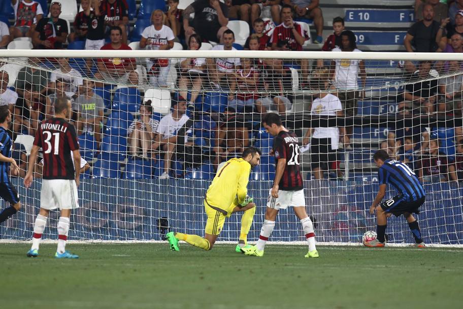 Il gol interista di Marcelo Brozovic. LaPresse